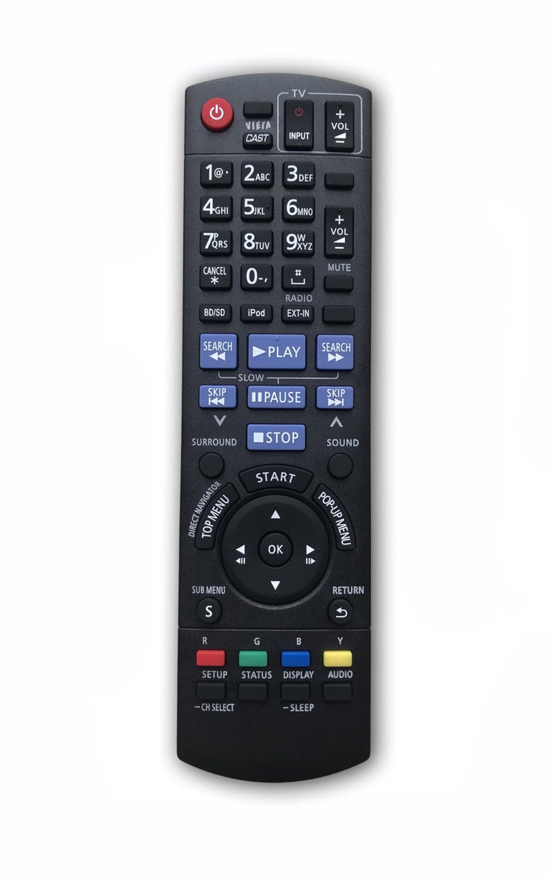 BOMAZ Replacement Remote Control for Panasonic N2QAKB000072 SA-BT200 SC-BT203 SC-BT300 SC-BT303 Blu-Ray Home Theater Systems - Image 1